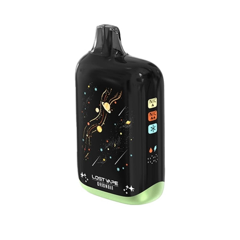 Sour Apple Ice Lost Vape Orion Bar 50K Nic & Ice - Black Coral